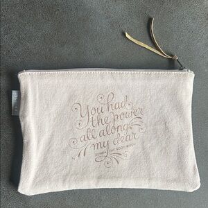 Fringe Glinda The Good Witch Pale Pink Makeup Bag NWOT